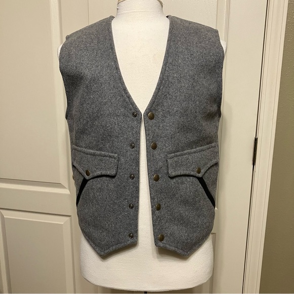 SCHAEFER OUTFITTER Vest GRAY 825 - Sz M Made in USA EXCELLENT! - Picture 6 of 12